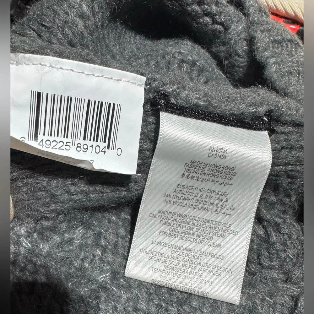 BCBGMAXAZRIA cable knit wool blend sweater